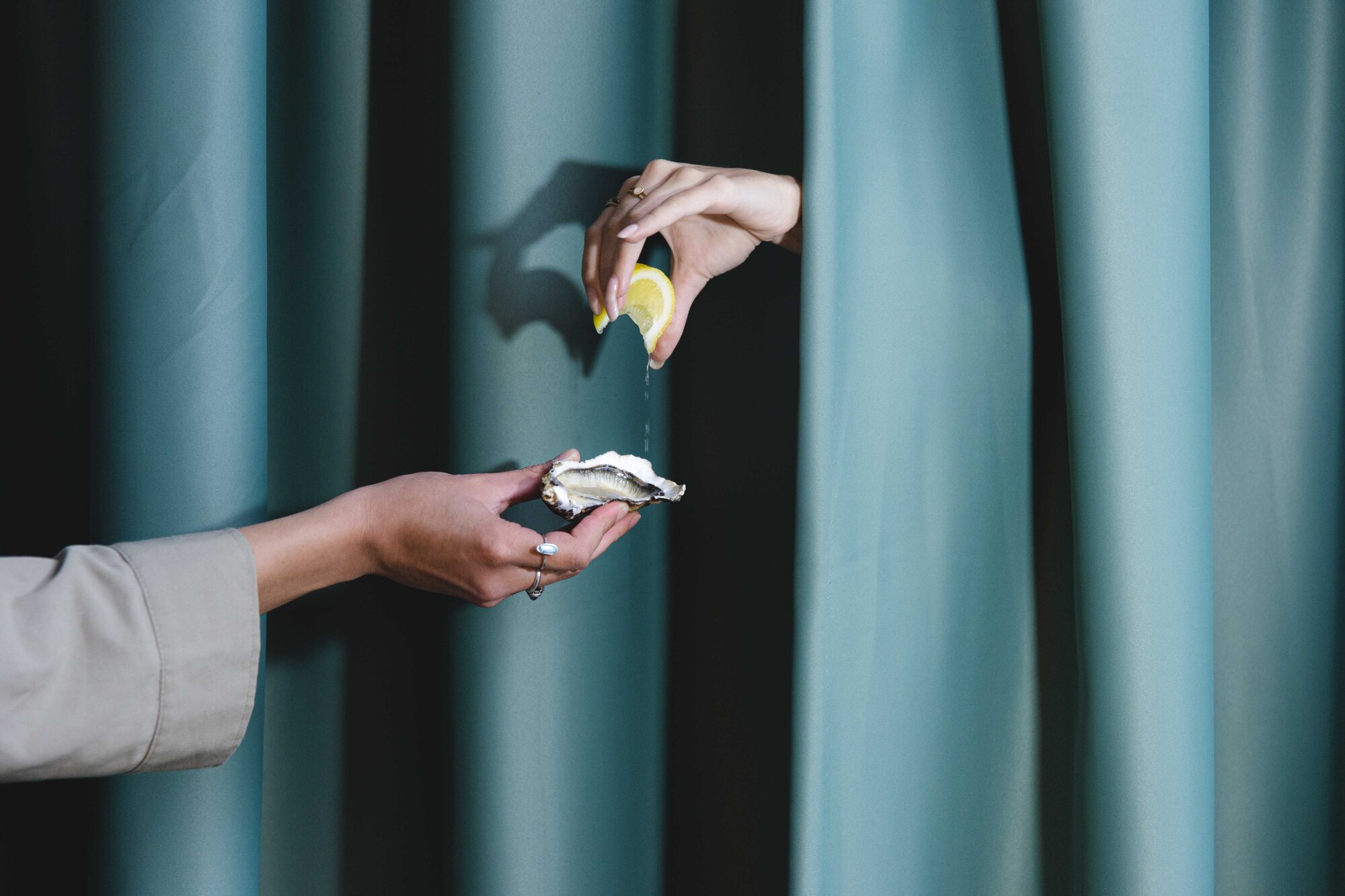 Lemon topped Oyster.