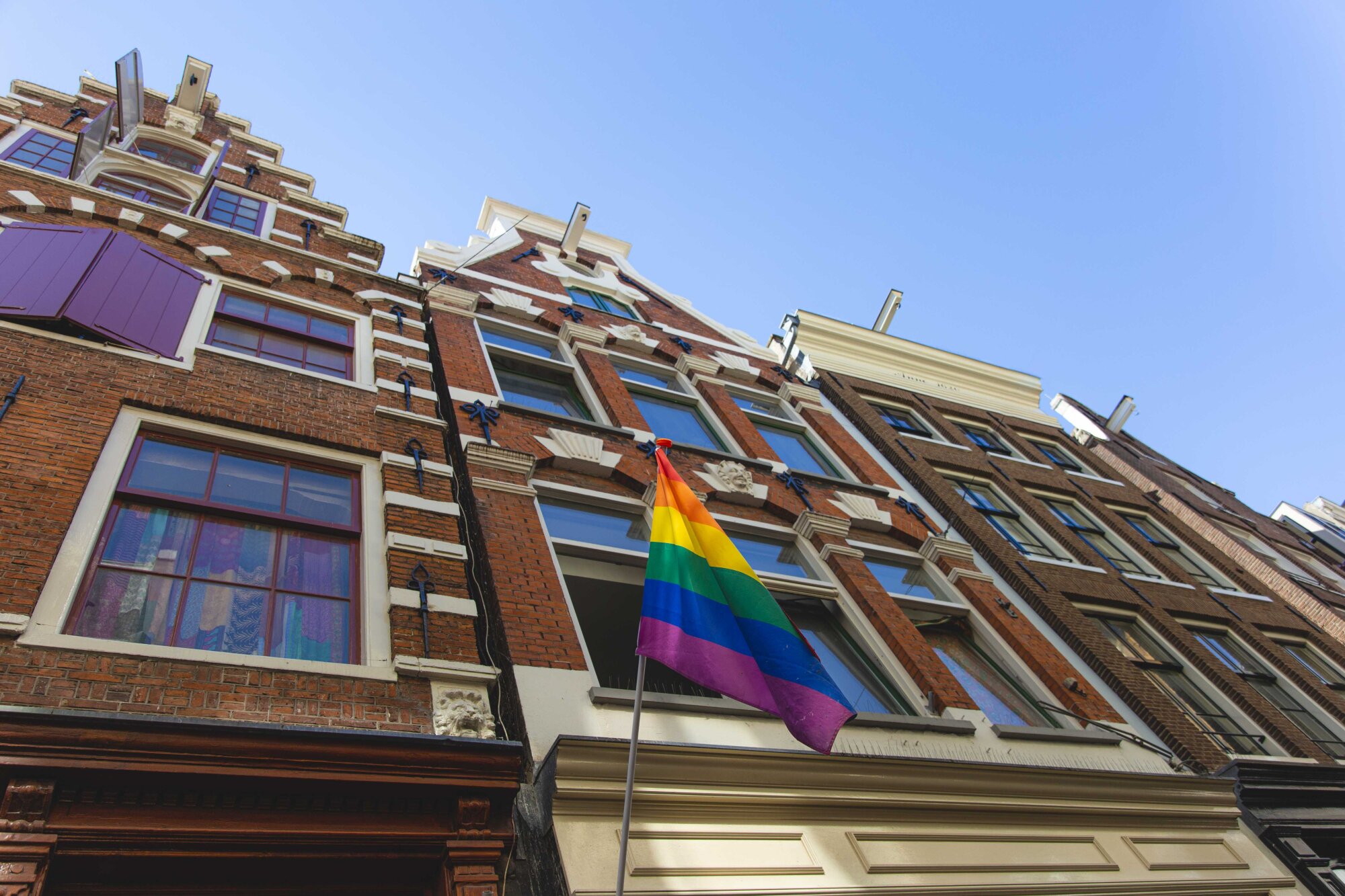 Amsterdam Pride canal house.