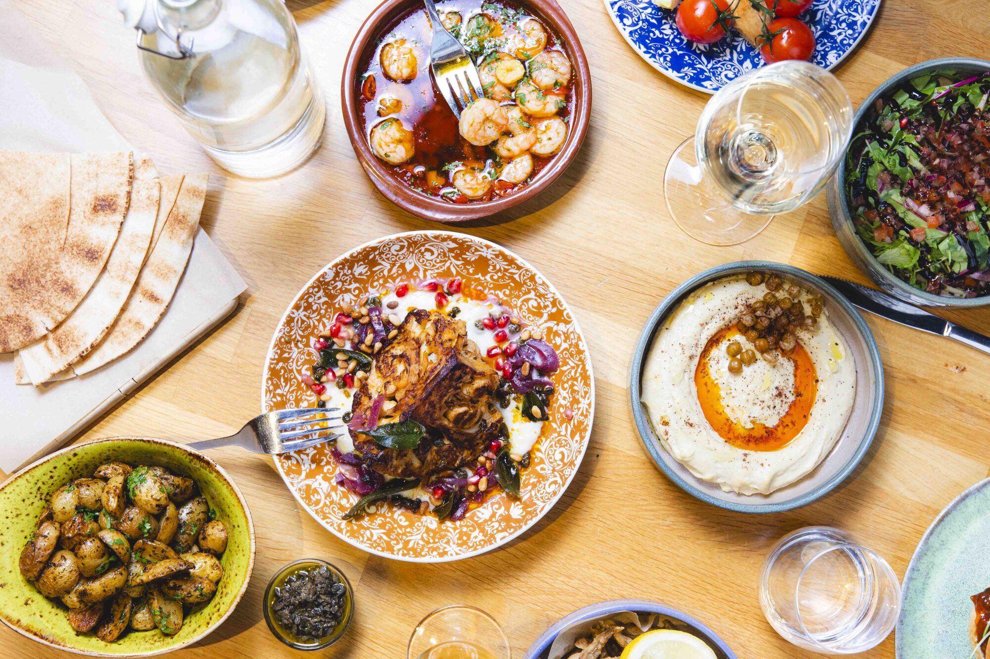 Eastern and Mediterranean flavours into a perfect dinner restaurant EAST.