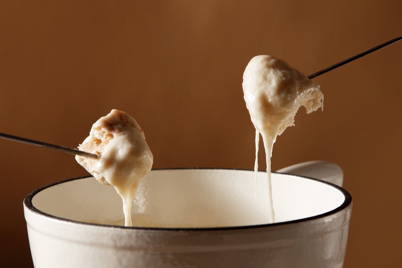 Cheese fondue.