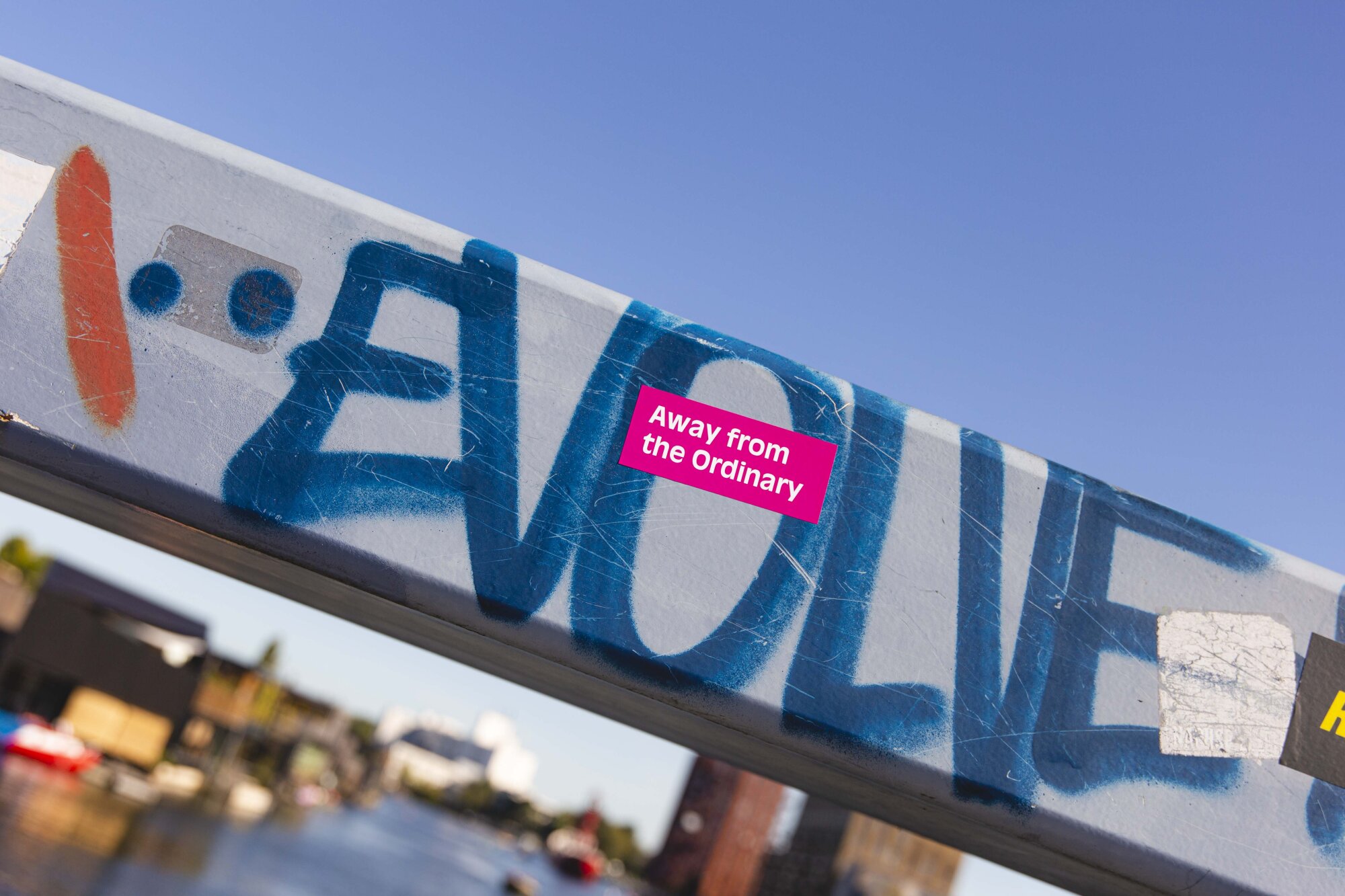 Away from the ordinary.